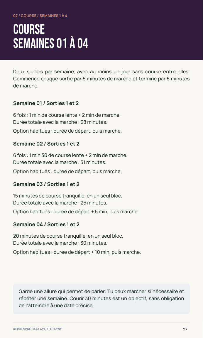 Programme sportif féminin — page d’aperçu 3
