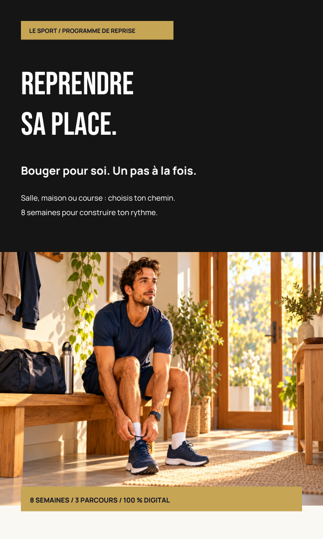 Couverture : Programme sportif masculin